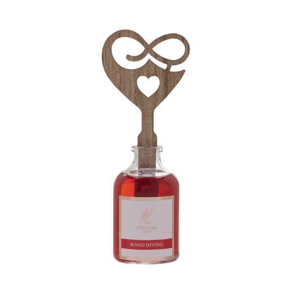 DIFFUSORE CON CUORE ROSSO DIVINO 50ML
