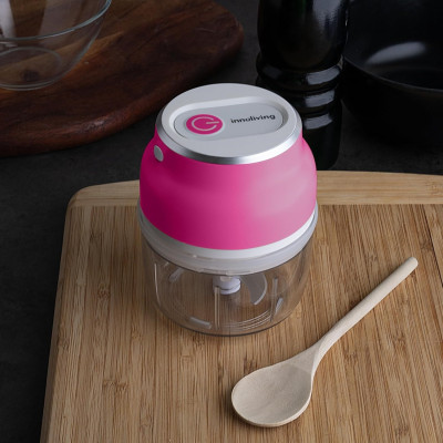 MINI TRITATUTTO RICARICABILE USB FUCSIA