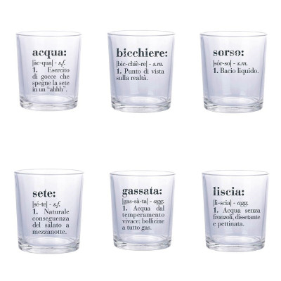 VDE SET 6 BICCHIERI VICTIONARY 360ML
