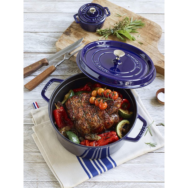 Cottura Staub Cocotte Blu 26 Cm