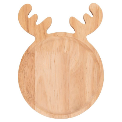 PIATTO IN LEGNO ROTONDO 16*22 RENNA