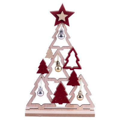 NATALE CHIC ALBERO VELLUTO H30 ASSORTITO