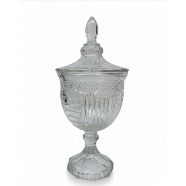 POTICHE IN VETRO EMERALD H 24,5CM