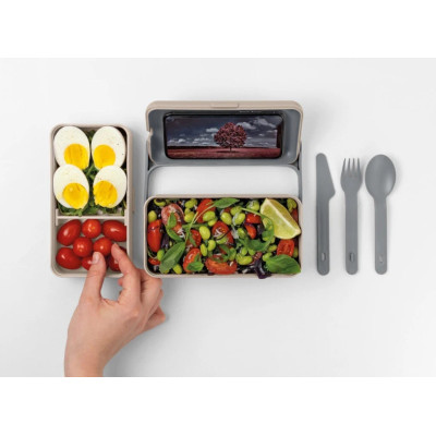 BLIM + PORTAPRANZO LUNCHBOX BAULETTO MOKA GREY