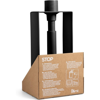 PORTAROTOLO STOP CARBON BLACK