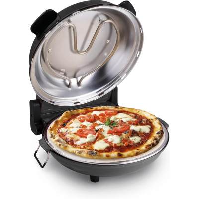 FORNO PIZZA CON TERMOSTATO NERO