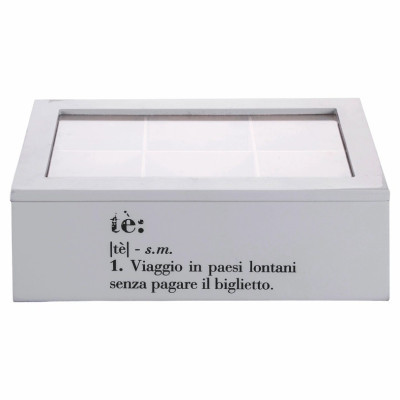 VICTIONARY SCATOLA TÈ-TISANE GRIGIO