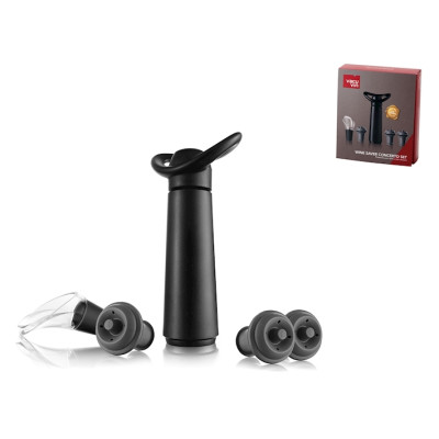 VACU VIN POMPA SALVA VINO SET 5PZ WINE SAVER CONCERTO