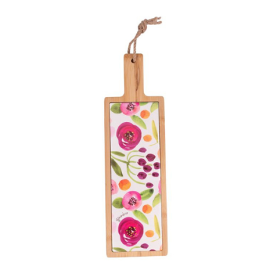 VDE TAGLIERE IN CERAMICA E BAMBÙ NEW ACQUERELLO