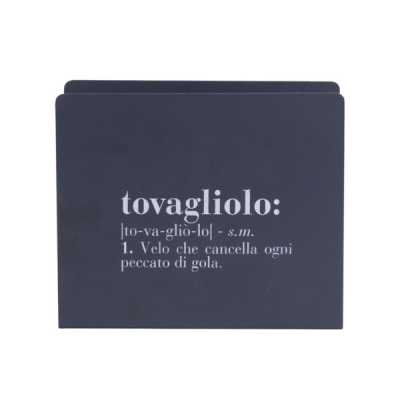 VDE PORTA TOVAGLIOLI IN METALLO GRIGIO VICTIONARY