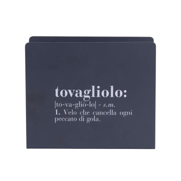 VDE PORTA TOVAGLIOLI IN METALLO GRIGIO VICTIONARY