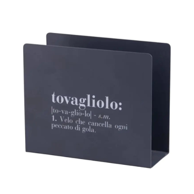 VDE PORTA TOVAGLIOLI IN METALLO GRIGIO VICTIONARY