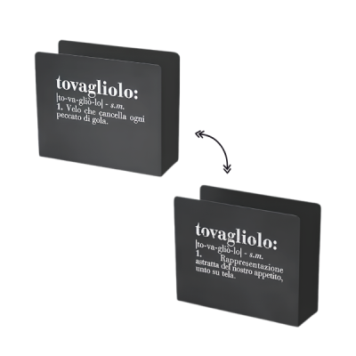 VDE PORTA TOVAGLIOLI IN METALLO GRIGIO VICTIONARY