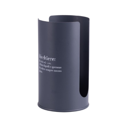 VDE PORTA BICCHIERI IN METALLO GRIGIO VICTIONARY