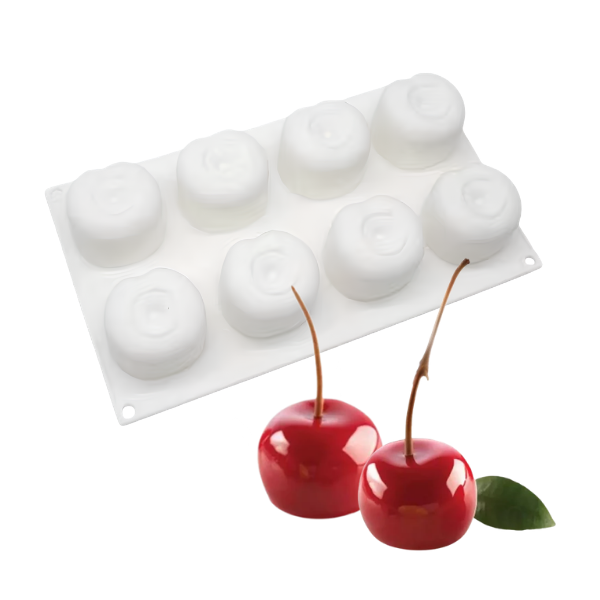 STAMPO SILICONE FRUTTA REALISTICA - CILIEGIA