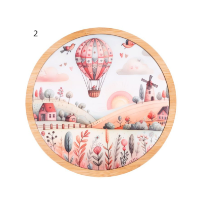 VDE SOTTOPENTOLA- MATONELLA DECORATIVA IN BAMBÙ E CERAMICA BALLOON