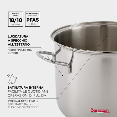 BARAZZONI CASSERUOLA 2 MANICI 22 CM BONITA