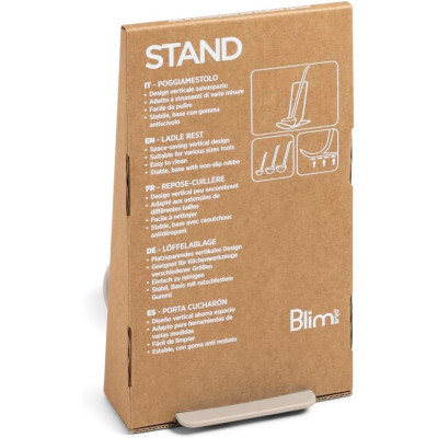 BLIM + STAND POGGIAMESTOLO VERTICALE MOKA GREY