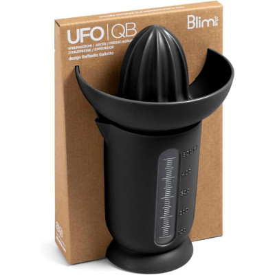 BLIM + SPREMIAGRUMI UFO CON CARAFFA GRADUATA CARBON BLACK