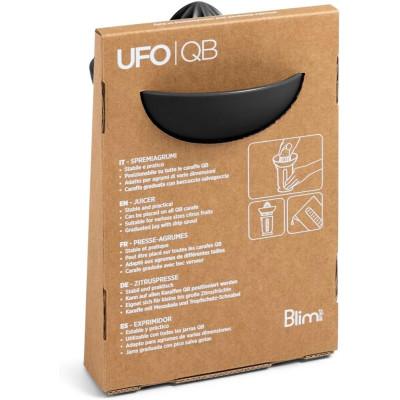 BLIM + SPREMIAGRUMI UFO CON CARAFFA GRADUATA CARBON BLACK