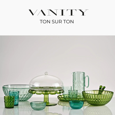 GUZZINI VASSOIO TONDO GRANDE 36CM VANITY MATCHA GREEN