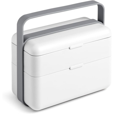 BLIM + PORTAPRANZO LUNCHBOX BAULETTO ARTIC WHITE 2 SCOMPARTI