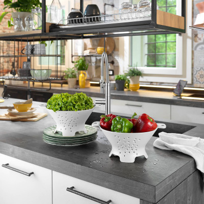BLIM + SCOLAPASTA COSMO 25 CM ARTIC WHITE