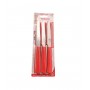 SET 6 COLTELLI TAVOLA COLOR ROSSO