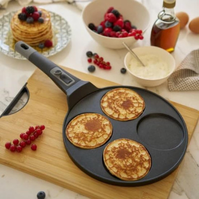 GUZZINI PADELLA PANCAKE  COOK&SPACE  CON MANICO REMOVIBILE