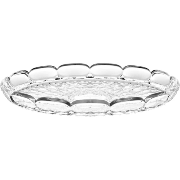 GUZZINI VASSOIO TONDO GRANDE 36CM VANITY TRASPARENTE