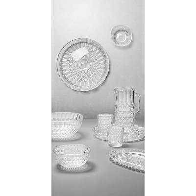 GUZZINI VASSOIO TONDO GRANDE 36CM VANITY TRASPARENTE