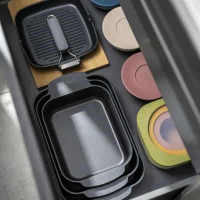 GUZZINI SET 3 CONTENITORI CON COPERCHI EVERYWHERE BIO