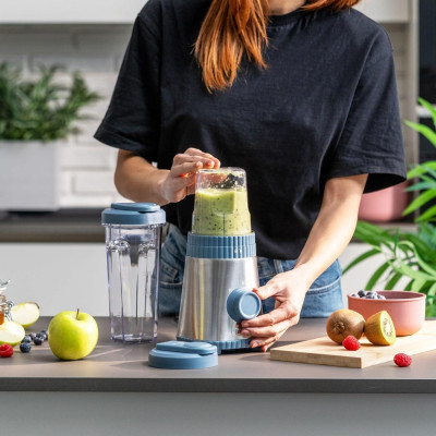 GUZZINI FRULLATORE PORTATILE ON THE GO BLU NAVY SOUS CHEF