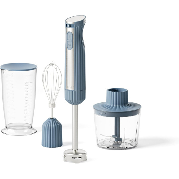 GUZZINI FRULLATORE AD IMMERSIONE CON ACCESSORI BLU NAVY SOUS CHEF