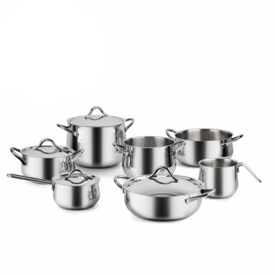 BARAZZONI BATTERIA 11 PZ SAPORE ITALIANO IN ACCIAIO INOX 18-10  