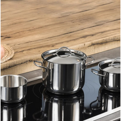 BARAZZONI BATTERIA 9 PZ CUOCI MANIA IN ACCIAIO INOX 18-10