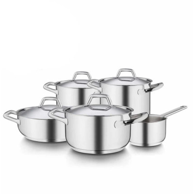 BARAZZONI BATTERIA 9 PZ CHEF LINE IN ACCIAIO INOX 18-10