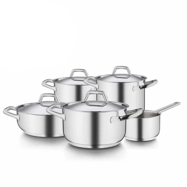 BARAZZONI BATTERIA 9 PZ CHEF LINE IN ACCIAIO INOX 18-10