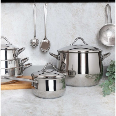 BARAZZONI BATTERIA 24 PZ MEDITERRANEA IN ACCIAIO INOX 18-10