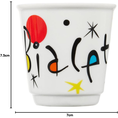 BIALETTI SET 4 BICCHIERINI IN PORCELLANA ARTE