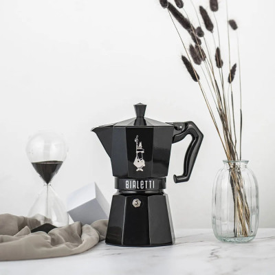 BIALETTI MOKA EXCLUSIVE 3TZ BLACK - NERO LUCIDO