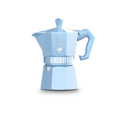 BIALETTI MOKA EXCLUSIVE 3TZ LIGHT BLUE - AZZURRO LUCIDO