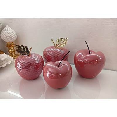 MELA CERAMICA LUCIDA ROSA GRANDE H15CM