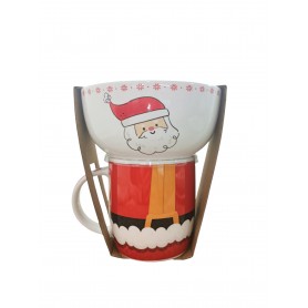 SET 2PZ MUG + CIOTOLA BABBO NATALE