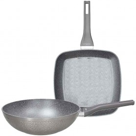 SET WOK CM28+GRILL CM 28X28 DEEP MOON