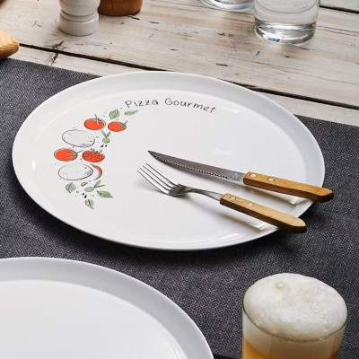 BORMIOLI PIATTO PIZZA 33,5CM POMODORO