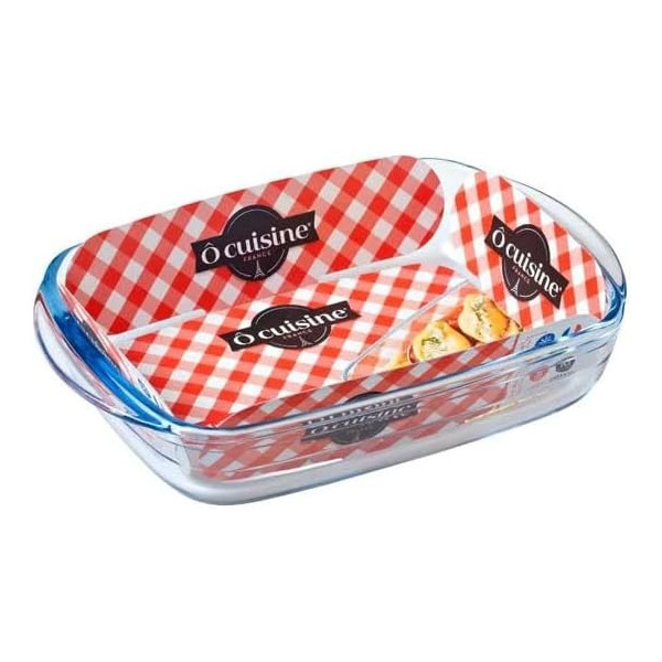 TEGLIA IN VETRO RETTANGOLARE 32*20CM