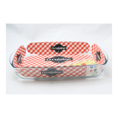TEGLIA IN VETRO RETTANGOLARE 32*20CM