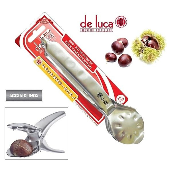 PINZA TAGLIA CASTAGNE ACCIAIO INOX
