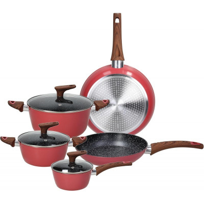 Batterie Di Pentole Tognana Batteria Stone Rose Salt 8pz